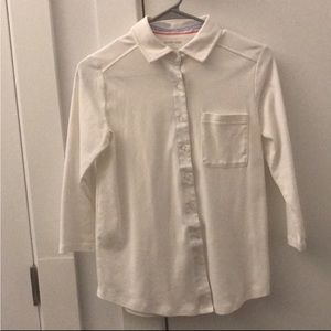COPY - Lands end half sleeve white shirt size XS/P